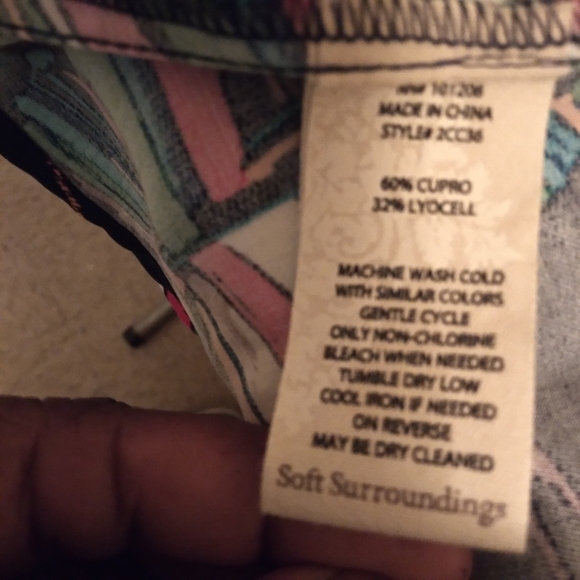 Soft Surroundings Sail Away Boat Print Shirt Size Large - Picture 4 of 13